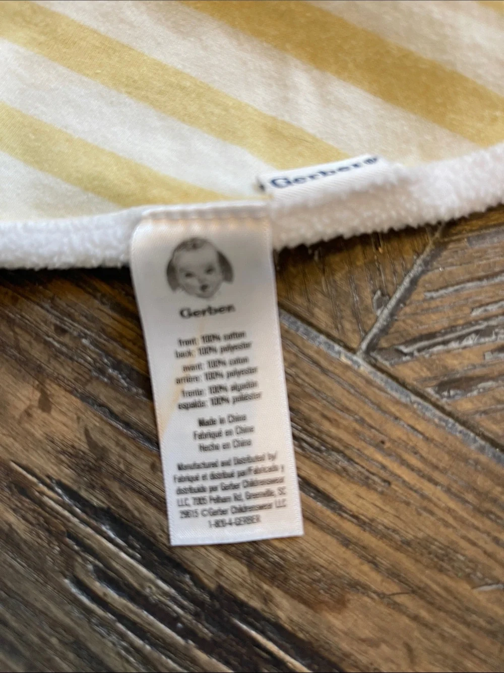 Gerber Baby Bandana Bib Set in Yellow, Pink, Cream & Mint